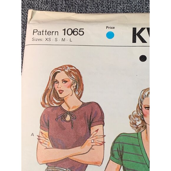 Kwik Sew Misses Shirt Sewing Pattern sz Xsm-L 1065 - uncut - Picture 2 of 3